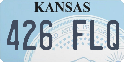 KS license plate 426FLQ
