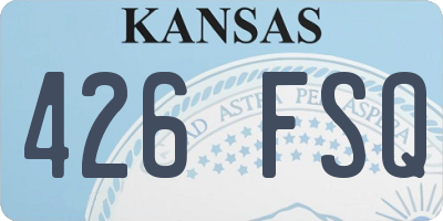 KS license plate 426FSQ