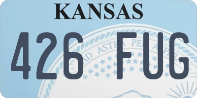 KS license plate 426FUG