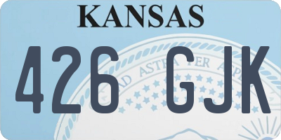 KS license plate 426GJK