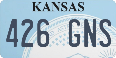 KS license plate 426GNS