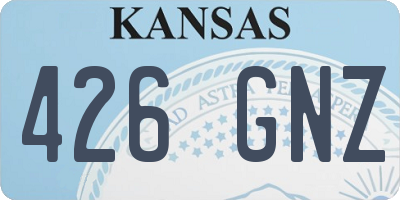 KS license plate 426GNZ