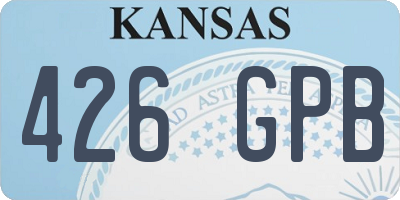 KS license plate 426GPB