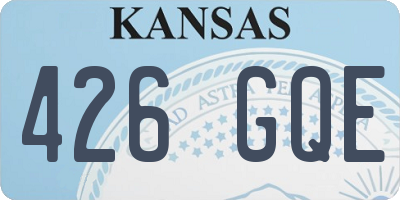 KS license plate 426GQE