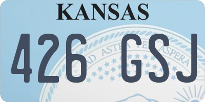 KS license plate 426GSJ
