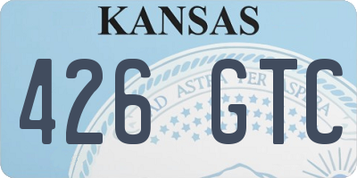 KS license plate 426GTC