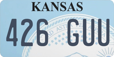 KS license plate 426GUU