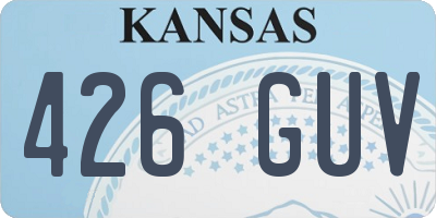 KS license plate 426GUV