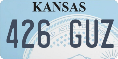 KS license plate 426GUZ