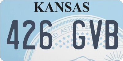 KS license plate 426GVB