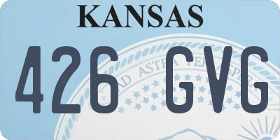 KS license plate 426GVG