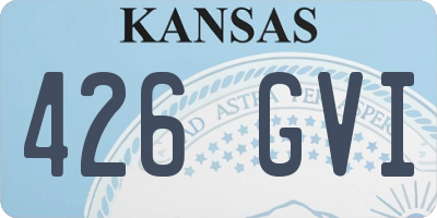 KS license plate 426GVI