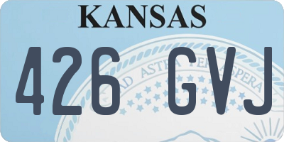 KS license plate 426GVJ