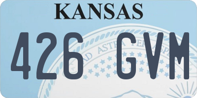 KS license plate 426GVM