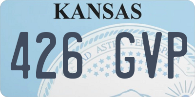 KS license plate 426GVP
