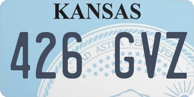 KS license plate 426GVZ