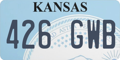 KS license plate 426GWB