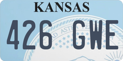 KS license plate 426GWE