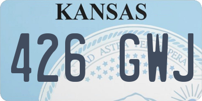 KS license plate 426GWJ