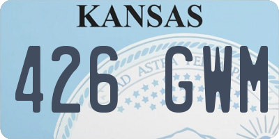 KS license plate 426GWM