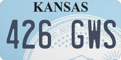 KS license plate 426GWS