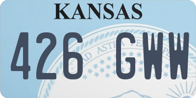 KS license plate 426GWW