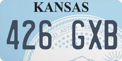 KS license plate 426GXB