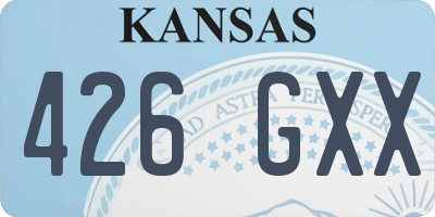 KS license plate 426GXX