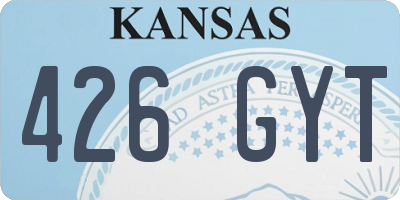KS license plate 426GYT