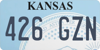 KS license plate 426GZN