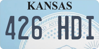 KS license plate 426HDI