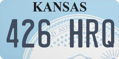 KS license plate 426HRQ