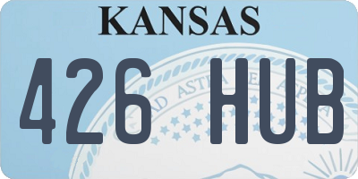 KS license plate 426HUB