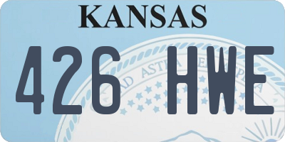 KS license plate 426HWE