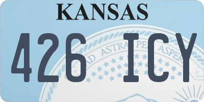 KS license plate 426ICY