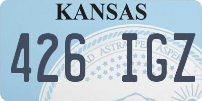 KS license plate 426IGZ