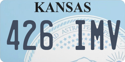 KS license plate 426IMV