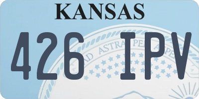 KS license plate 426IPV