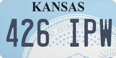 KS license plate 426IPW