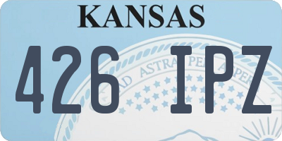 KS license plate 426IPZ