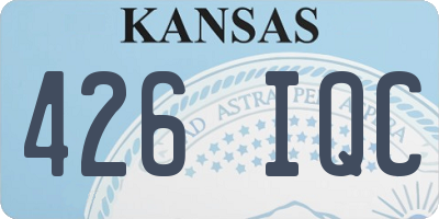 KS license plate 426IQC