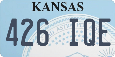 KS license plate 426IQE