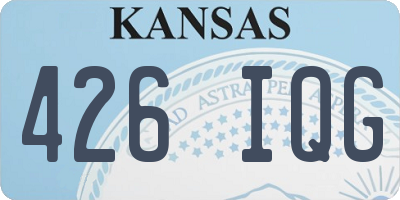 KS license plate 426IQG