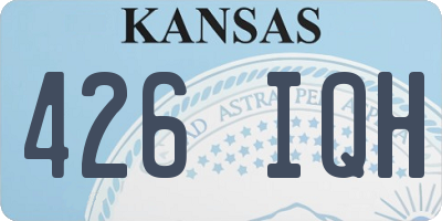 KS license plate 426IQH