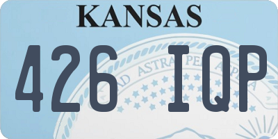 KS license plate 426IQP