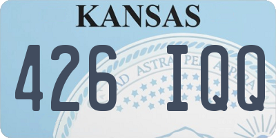 KS license plate 426IQQ