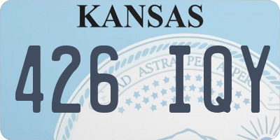 KS license plate 426IQY