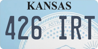 KS license plate 426IRT