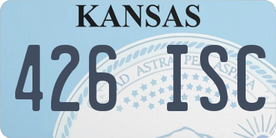 KS license plate 426ISC