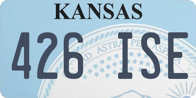 KS license plate 426ISE